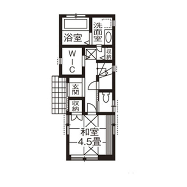 【3階建て＋ロフト】13坪の狭小住宅の画像「間取り」