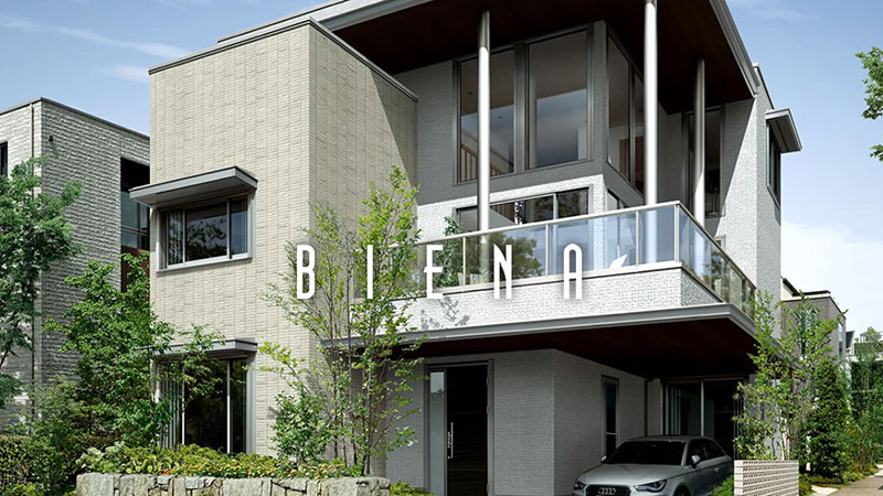 鉄骨3・4階建て狭小プラン「BIENA（ビエナ）」の外観