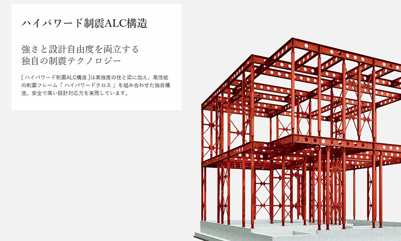 へーベルハウスの「ハイパワード制震ALC構造」とは？